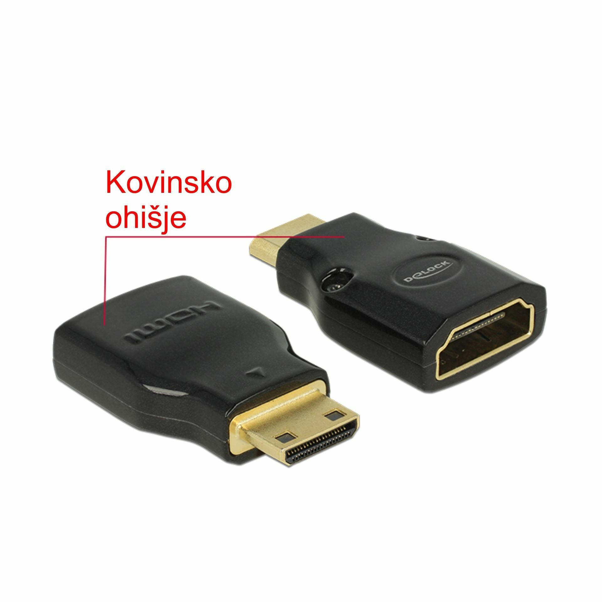 Adapter HDMI-C Mini M - HDMI Ž 4K Delock