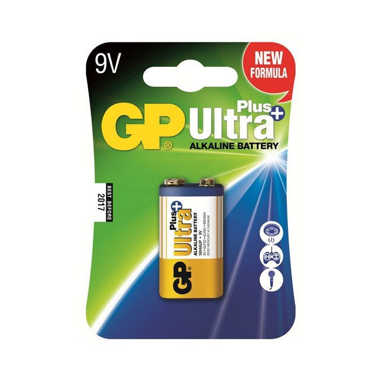 Baterija alkalna 9V ULTRA PLUS GP