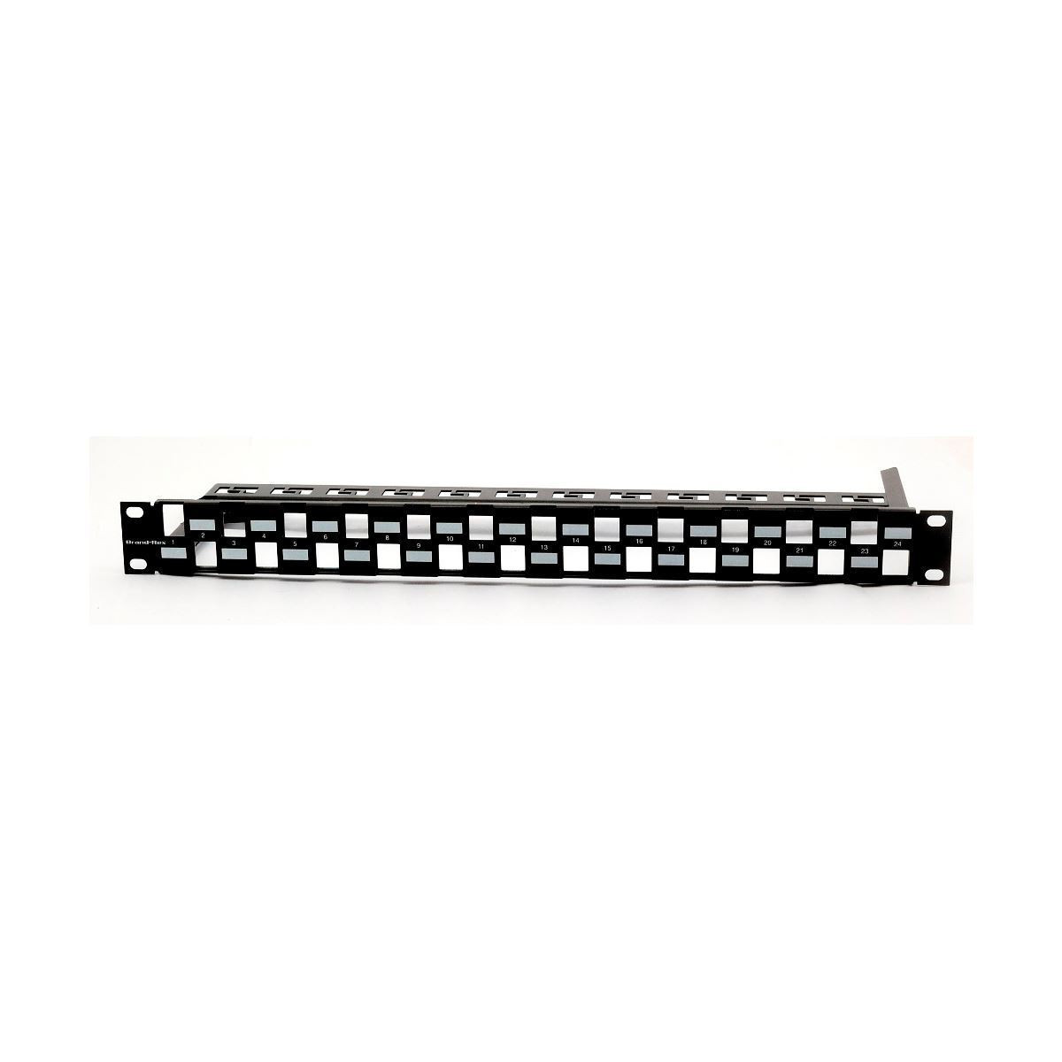 Leviton panel CAT.5e/6/6A 24-port modularen+nosilec kablov