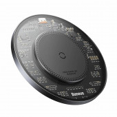 Baseus polnilec brezžični 15W QI transparent CCJJ050001