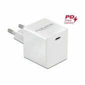 Pretvornik USB - 220V 3A bel USB Tip C PD 3.0 40W GaN Delock za Apple