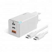 Baseus polnilec 65W USB 2xTipC TipA GaN5 ProQC bel CCGP120202