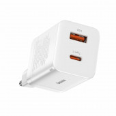 Baseus polnilec 30W USB/TipC ProQC bel Super Si CCSUPP-E02