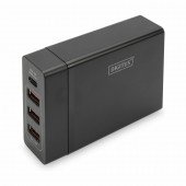 Napajalnik univ. za prenosnike  72W Tip C + 3xUSB mini Digitus