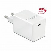 Pretvornik USB - 220V 3A bel USB Tip C PD 3.0 60W GaN Delock za Apple