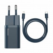 Baseus polnilec s kablom 20W TipC/ Lightning moder QC Super Si TZCCSUP-B03
