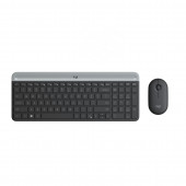 Logitech tipkovnica & miška MK470 SLO slim brezžična grafitna 920-009264