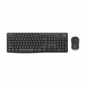 Logitech tipkovnica & miška MK295 SLO Silent brezžična grafitna 920-009809