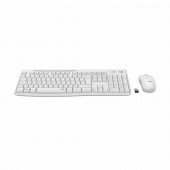 Logitech tipkovnica & miška MK295 SLO Silent brezžična bela 920-009824