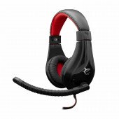 Slušalke + mikrofon WHITE SHARK GH-2040 SERVAL črno/rdeče