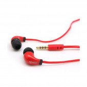 Slušalke ušesne stereo z mikrofonom EP-038R rdeče SBOX