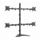 SBOX namizni nosilec za 4x monitor LCD-F048-2 črn