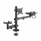 SBOX namizni nosilec za monitor printer pos črn PTM-02S