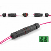 Delock optični I člen vodoodporen LC duplex SM APC 87874