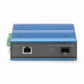 Digitus pretvornik FO-UTP PoE 10/100/1000 SFP prazen industrijski DIN