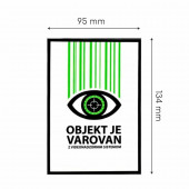 Nalepka "VIDEO" A6 (134x95) bela