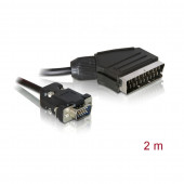 Kabel VIDEO TV SCART-VGA 2m Delock