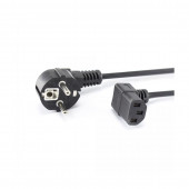 SBOX napajalni kabel 220V EURO 2m-kotni črn