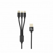 SBOX kabel USB 3v1 Lightning/TipC/mikro 2,4A 1m