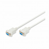 Digitus null modem kabel DB9Ž-DB9Ž 1,8m siv