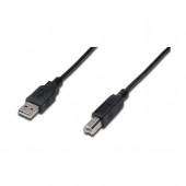 Kabel USB A-B   1m Digitus dvojno oklopljen črn