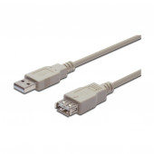 Digitus podaljšek USB A-A 1,8m dvojno oklopljen siv