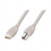 Kabel USB A-B  1,8m Digitus dvojno oklopljen siv