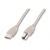 Digitus kabel USB A-B 1m siv dvojno oklopljen