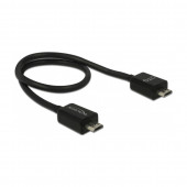 Kabel USB B mikro-B mikro 0,3m + USB power sharing Delock