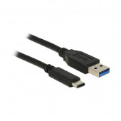 Kabel USB 3.1 A-C  1m črn Delock