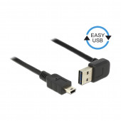 Kabel USB A kotni-B mini EASY 1m obojestranski Delock