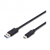 Kabel USB 3.1 A-C  1m črn Digitus