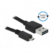 Kabel USB A-B mikro EASY  2m obojestranski Delock