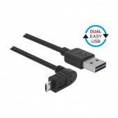 Delock kabel USB A-B mikro kotni EASY 3m obojestranski 83857