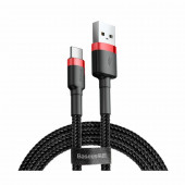 Baseus kabel USB A-C 3m 2A Cafule rdeč+črn CATKLF-U91