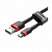 Kabel USB A-B mikro 3m 2A Cafule rdeč+črn Baseus
