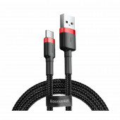 Kabel USB A-C 0,5m 3A Cafule rdeč+črn Baseus