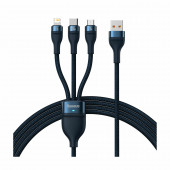 Baseus polnilni kabel USB 3v1 Lightning/ TipC/Mikro 100W PD moder 1,2m CASS030003