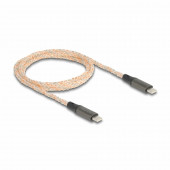 Delock kabel USB C-C 1,2m 100W 5A PD LED črn 88288