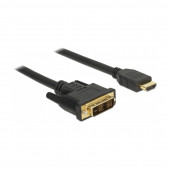 HDMI-DVI-D 18+1 kabel  2m Delock