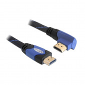 HDMI kabel z mrežno povezavo kotni 3m 4K vijola Delock
