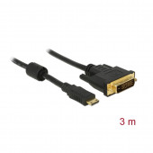 HDMI mini-DVI 24+1 kabel 3m Delock