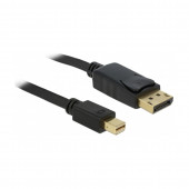 DisplayPort-DisplayPort mini 1m 4K 60Hz črn Delock