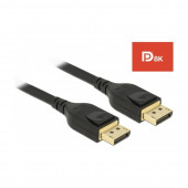 DisplayPort kabel 3m 8K 60Hz Delock črn