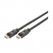 DisplayPort kabel z ojačevalcem 15m 4K 60Hz Digitus črn