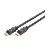 Digitus kabel DisplayPort z ojačevalcem 20m 4K 60Hz črn AK-340105-200-S
