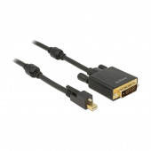 DisplayPort mini - DVI kabel 2m aktivni 4K vgradni Delock