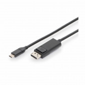 Kabel USB 3.1 C - Displayport 1,8m črn Digitus