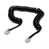 Digitus telefonski kabel spirala 0,3m (2,0m) črn