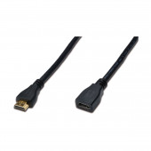 HDMI-HDMI podaljšek z mrežno povezavo 2m Digitus črn